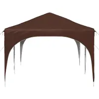 vidaXL Tente de réception pliable 575 x 288 x 245 cm, tissu Oxford marron