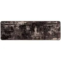 vidaXL Tapis de couloir MARSA Noir 50 x 450 cm Polyester et PVC