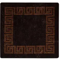 vidaXL Tapis de couloir MARSA Noir 100 x 100 cm Polyester et PVC