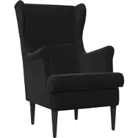 vidaXL fauteuil Noir Velours