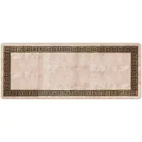 vidaXL Tapis de couloir MARSA Noir 80 x 200 cm Polyester et PVC