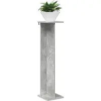 vidaXL Support de Plante 2 pcs Gris Béton 25 x 25,5 x 100,5 cm