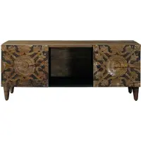 vidaXL Table basse marron 100 x 54 x 40 cm bois massif mangue