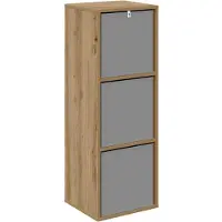 vidaXL Buffet à tiroirs en chêne Artisan, 35 x 32 x 99,5 cm
