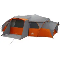 vidaXL Tente familiale avec protection contre la pluie, imperméable, pour 18 personnes