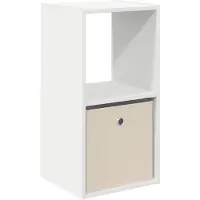 vidaXL Table de chevet Blanc 35 x 32 x 68,5 cm Bois d'ingénierie