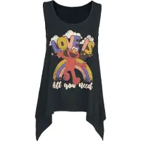 Sesame Street Top de - Elmo - Love Is All You Need - S - 3XL - pour Femme - noir - Taille XXL