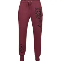 Disney Bas de survêtement Disney de - Belle - S - 3XL - pour Femme - rouge chiné - Taille S