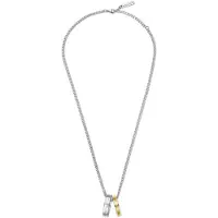 Police Duo Ss Necklace Argenté Homme