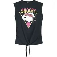 Snoopy Top de - - On Tour - S - 3XL - pour Femme - noir - Taille XL