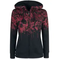 Rock Rebel by EMP Sweat-shirt zippé à capuche de - Freaking Out Loud - S - 5XL - pour Femme - noir - Taille 4XL