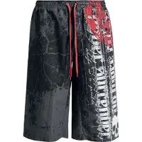 Rock Rebel by EMP Short de bain de - Short De Bain Imprimé - S - XXL - pour Homme - gris - Taille M