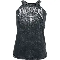 Rock Rebel by EMP Top de - Haut avec imprimé Rock Rebel - S - XXL - pour Femme - gris - Taille S