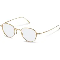 Rodenstock Lunettes de Vue R7195 47/22/145 Gold Metallo MAN R7195