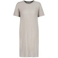 Sublevel Robe mi-longue de - ROBE PLISSÉE JERSEY - S - XL - pour Femme - beige - Taille M