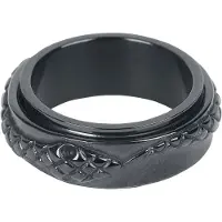 EtNox Bague Gothic de - Black Snake - pour Unisexe - noir - Taille 65