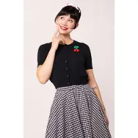 Hell Bunny Gilets & Ponchos Rockabilly de - CLAUDIE CARDIGAN - XS - 4XL - pour Femme - noir - Taille XXL