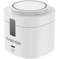 Canyon Station de charge 4 en 1, puissance maximale 30W, avec adaptateur secteur 65W, couleur blanche