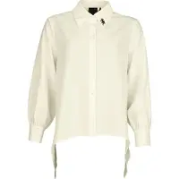 Killstar Chemisier Gothic de - Eriska Shirt (White) - XS - 4XL - pour Femme - blanc - Taille XL