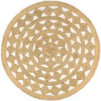 vidaXL Tapis fait à la main Jute tressée 180 cm