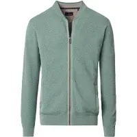 Casa Moda Cardigan Zippé Structuré Vert Clair