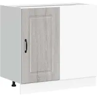 vidaXL Armoire basse de cuisine Kalmar Gris Sonoma Matériau dérivé du bois