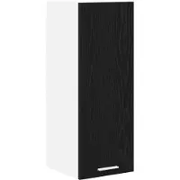vidaXL Armoire suspendue Riga Chêne noir et Blanc 30 x 31 x 80 cm