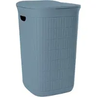 Home Collection Domus, Wäschebox 50L Blau, kompaktes (50 l)