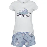 Winnie L'Ourson Pyjama Disney de - Eeyore - Me Time - S - 3XL - pour Femme - blanc/bleu - Taille M