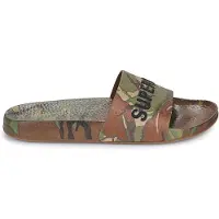 Superdry Homme Claquettes de Piscine Imprimé Camouflage Green Taille: 10-11