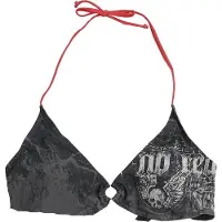 Rock Rebel by EMP Haut de bikini de - Haut de Bikini Crânes - M - XXL - pour Femme - noir - Taille M