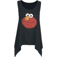 Sesame Street Top de - Elmo - S - 3XL - pour Femme - noir - Taille S