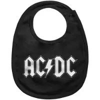 AC/DC Bavoir de - Logo - pour Enfants - noir - Taille Standard