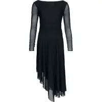 Black premium by emp Robe mi-longue de - Essentiel - Robe Drapée - S - XXL - pour Femme - noir - Taille S