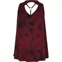Black premium by emp Top de - Ella - S - XXL - pour Femme - noir/rouge - Taille S