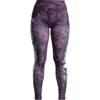 Rock Rebel by EMP Legging de - Leggings with Skull Print - S - XXL - pour Femme - rouge - Taille S