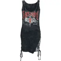 Rock Rebel by EMP Robe courte de - Stay A Little Longer - S - XXL - pour Femme - gris - Taille M