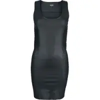 Black premium by emp Robe courte de - Essential - Robe Simili-Cuir - S - XXL - pour Femme - noir - Taille S
