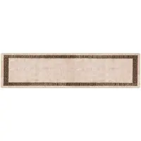 vidaXL Tapis de couloir MARSA Noir 100 x 400 cm Polyester et PVC