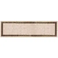 vidaXL Tapis de couloir MARSA Noir 100 x 350 cm Polyester et PVC