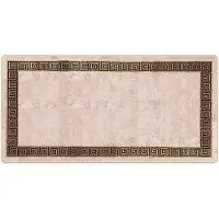 vidaXL Tapis de couloir MARSA Noir 100 x 200 cm Polyester et PVC