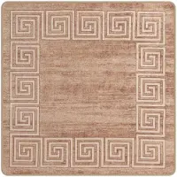 vidaXL Tapis de couloir MARSA Blanc 100 x 100 cm Polyester et PVC