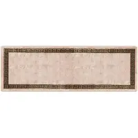 vidaXL Tapis de couloir MARSA Noir 100 x 300 cm Polyester et PVC