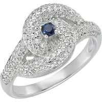 Smart Jewel Bague bleu foncé / argent