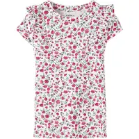 Name it T-Shirt 'Dotta' vert gazon / magenta / blanc