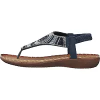 Rieker Tongs bleu marine / saphir / blanc