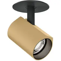 Wever & Ducre Ceno Semi- Recessed 1.0 LED Applique Black Matt|Champagne | False Ceiling | 2700K