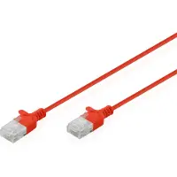 Digitus DK-1618-005S-R Patchkabel CAT 6 U-UTP Slim 0,5m Rot