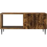 vidaXL Table basse Chêne fumé 90 x 50 x 40 cm Bois composite