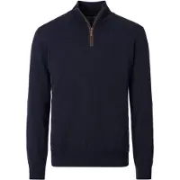 Casamoda Pull-over Demi-Zip Solid Marine